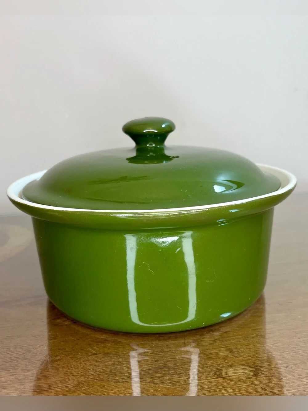 Vintage Hall Casserole w/Vented Lid, Forest Green, 7-1/2” Round, #67